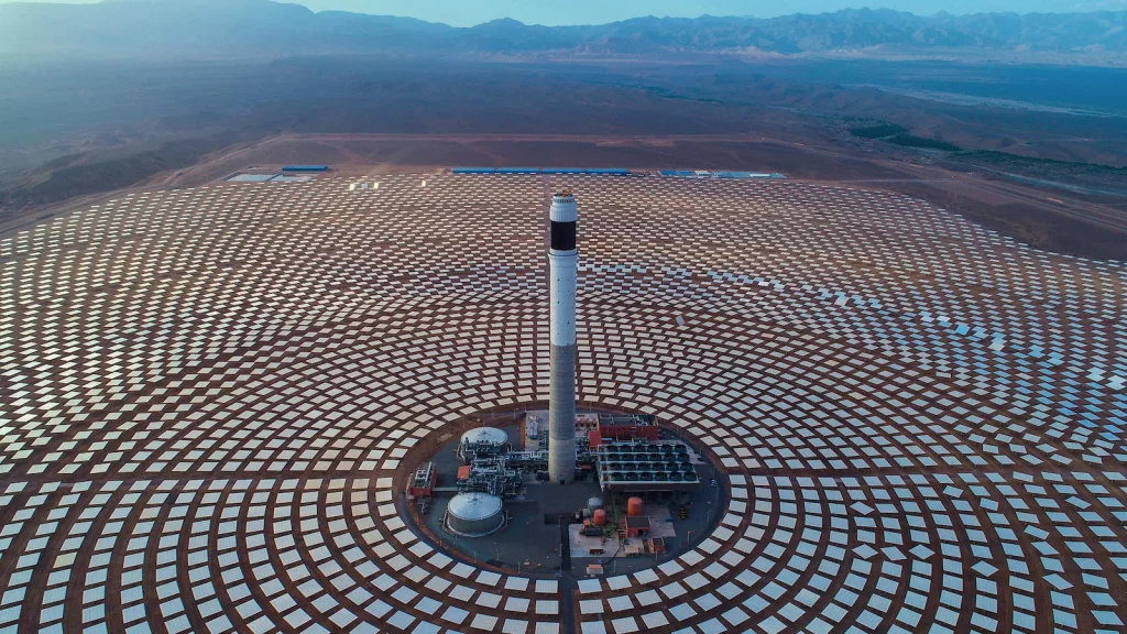 Moroccan renewable energy Noor station