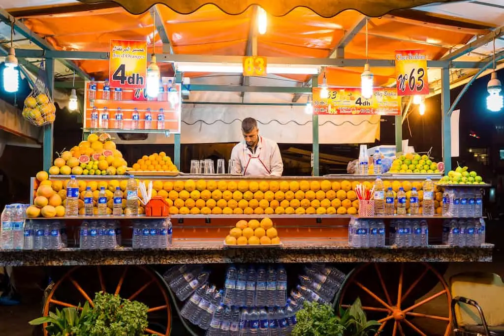 fruit juices and smoothies in Morocco